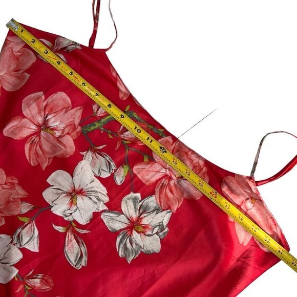 Natori Magnolia Floral Print Satin Chemise Gown - Picture 6 of 8